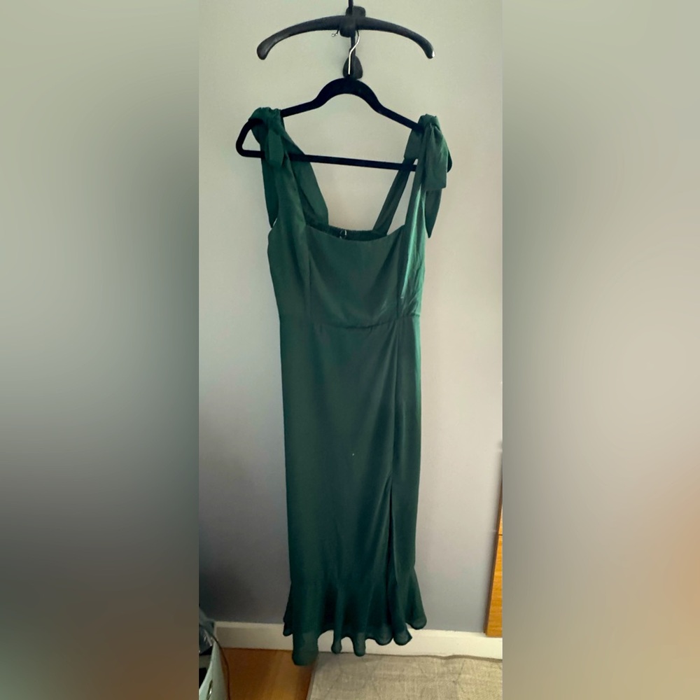 Lulu’s Elegant Green Tank Long Dress